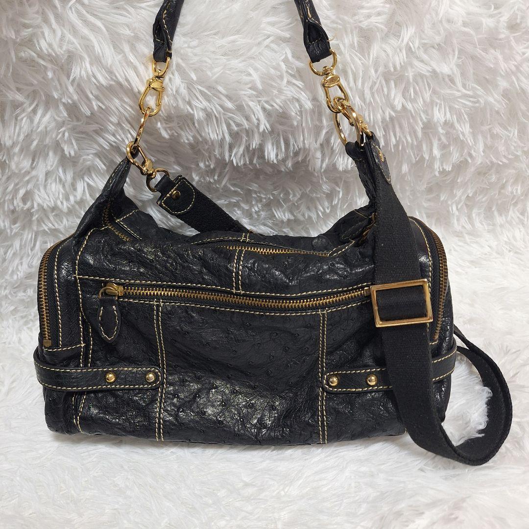 y2k grunge coquette 2way ショルダー バック ブラック