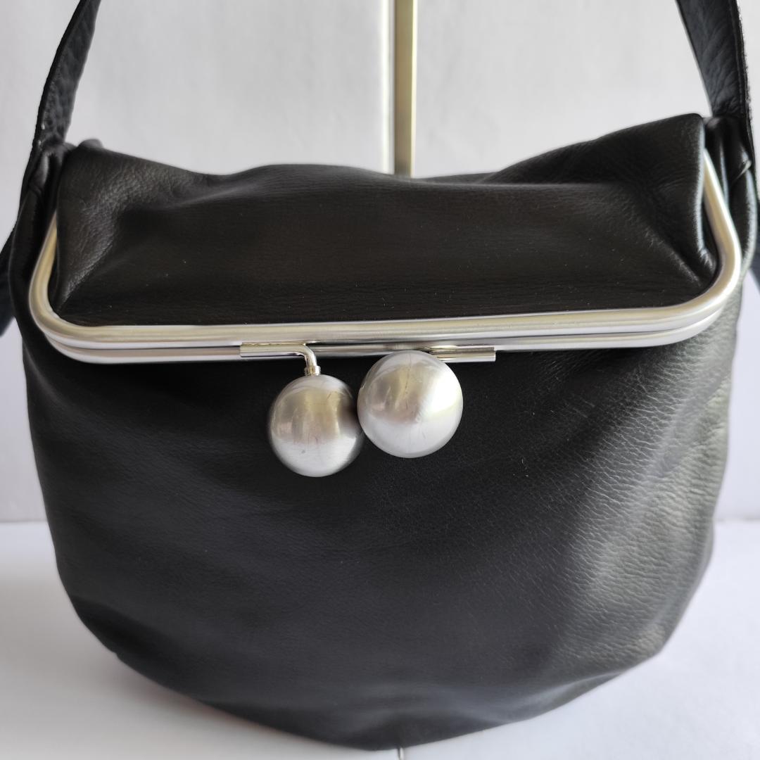 現行極美品！kawa-kawa kuchigane がま口ショルダーバッグ L