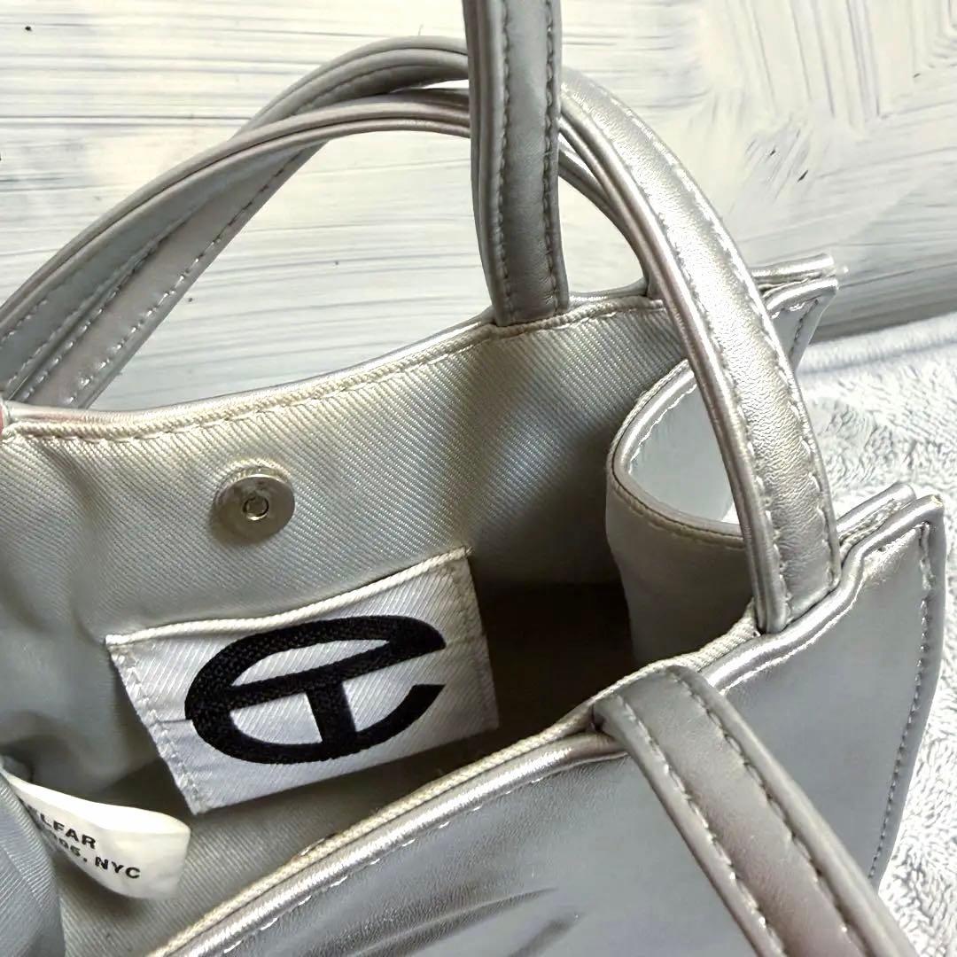 TELFAR テルファー ショルダーバッグ ミニ シルバー