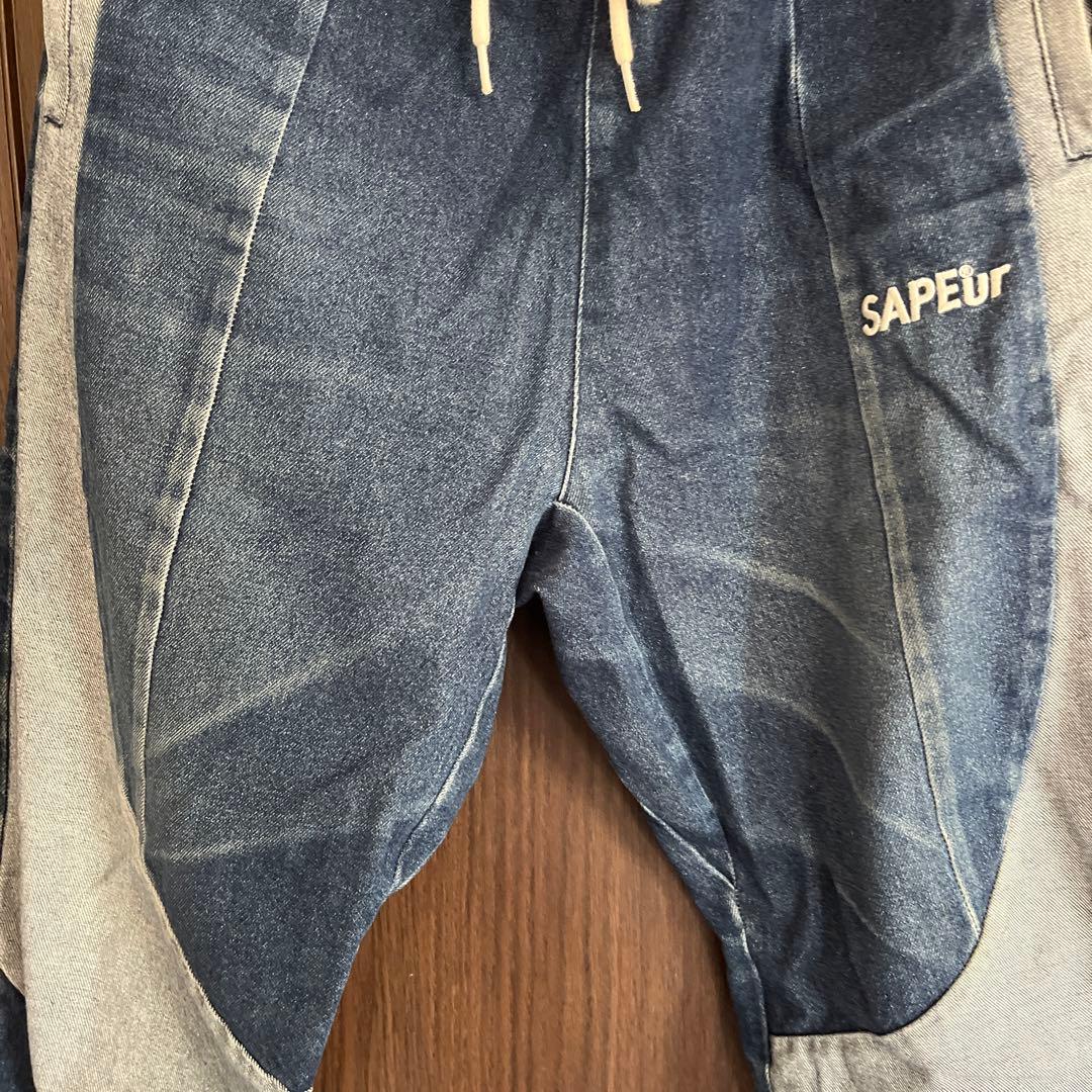SAPEur サプール DENIM TRACK PANTS デニムトラックパンツ - メルカリ