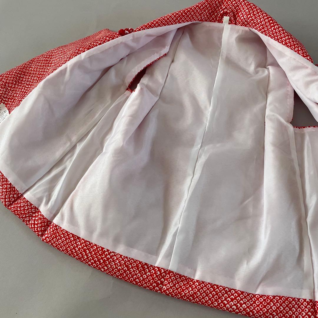 七五三　３歳　女の子　正絹お着物セット　被布コーデ