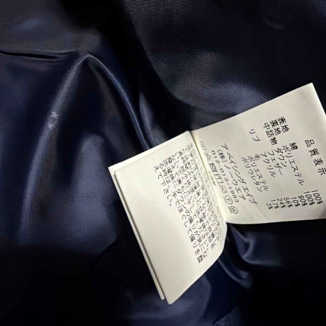 A BATHING APE BAPE ラブジェネチェック　ダウンジャケット　M