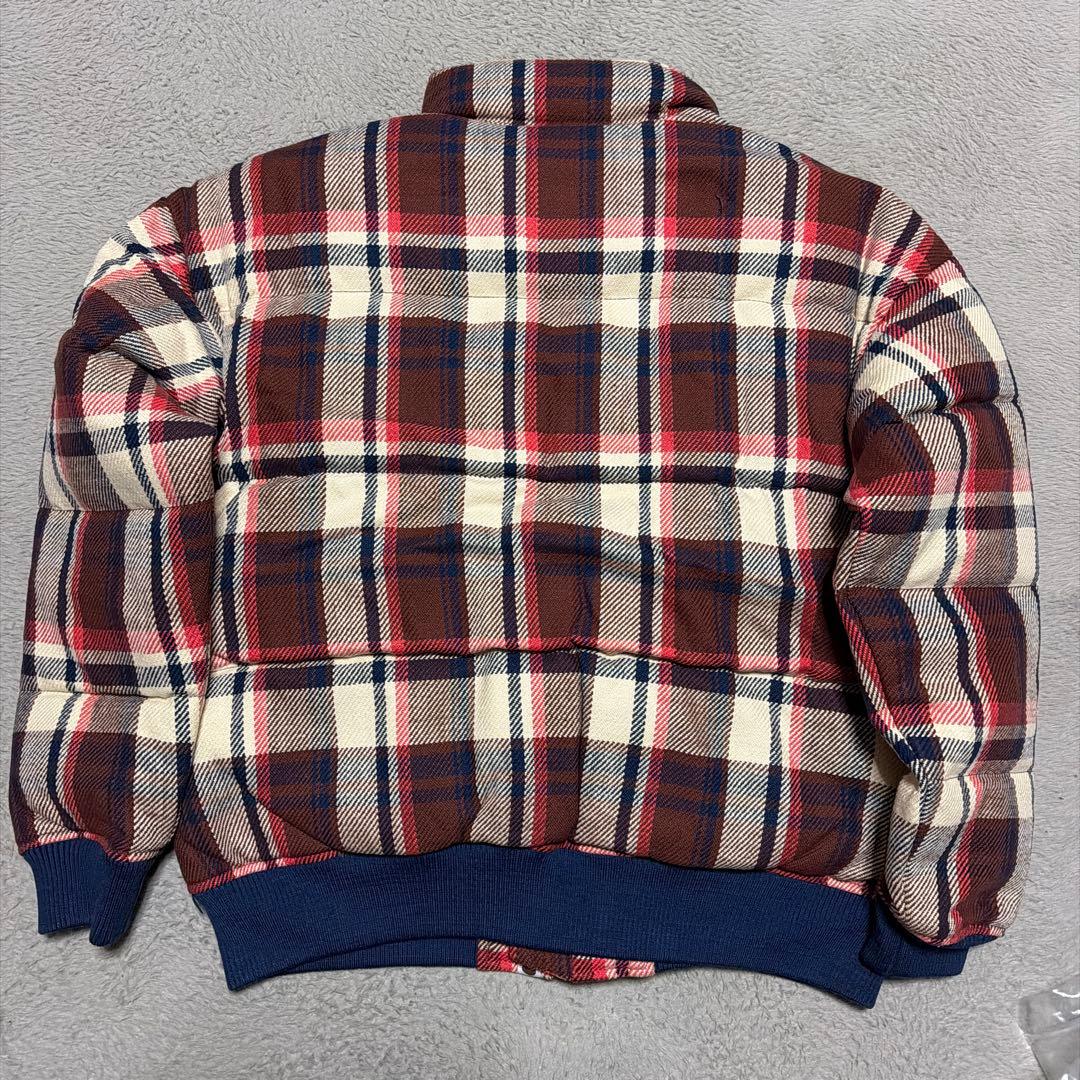 A BATHING APE BAPE ラブジェネチェック　ダウンジャケット　M