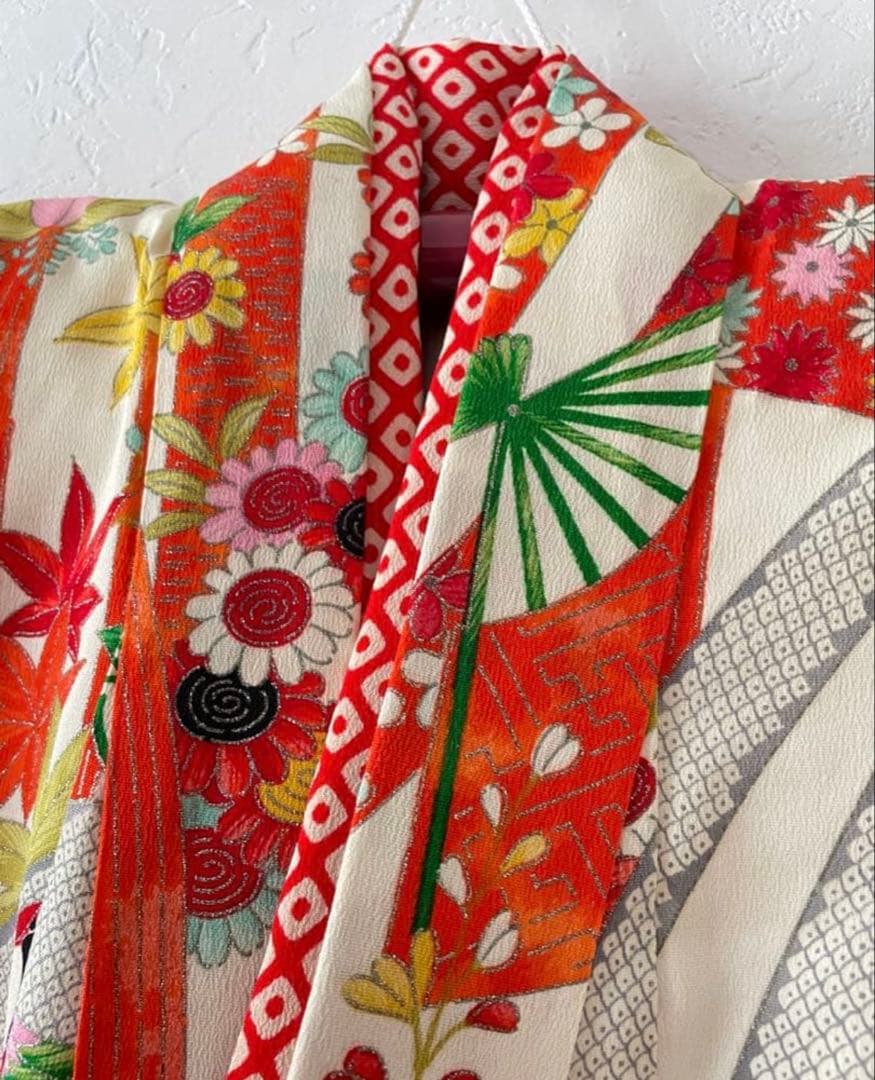 七五三　7歳　着物　フルセット　レトロ　アンティーク