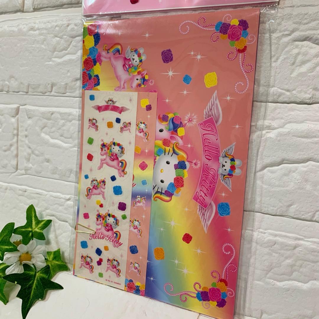 希少レア　ハローキティ シール帳 ステッカーアルバム ウイングピース 2001