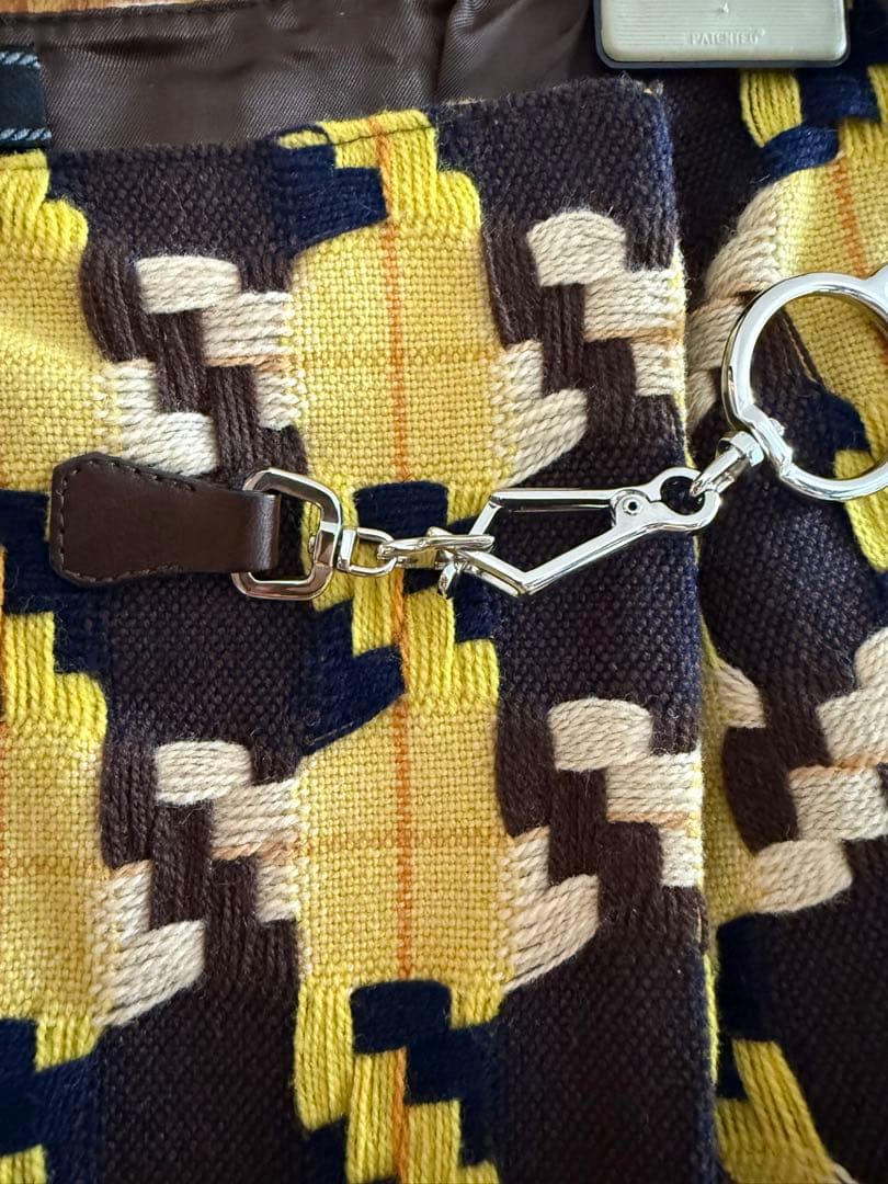 プラダ　巻スカート　ハウンドトゥースパターン スカート