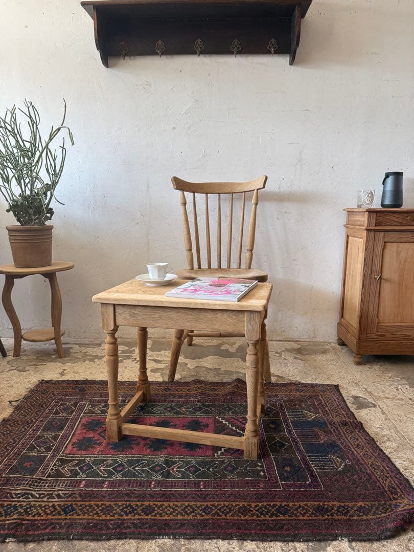 ビンテージ サイドテーブル ベッドサイドテーブル 大 剥離 - メルカリ