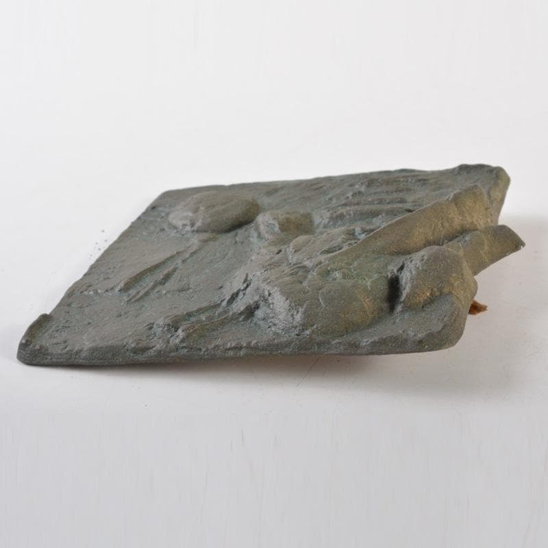 銅板レリーフ　柳原義達作　飛ぶ　裸婦画　RYUJI.M刻印　2点　N　6548