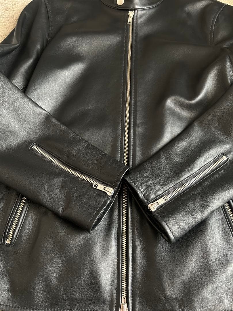 URBAN RESEARCH レザー シングルライダースジャケット ブラック40 24-2