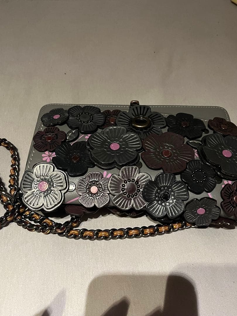 花モチーフ ショルダーバッグ