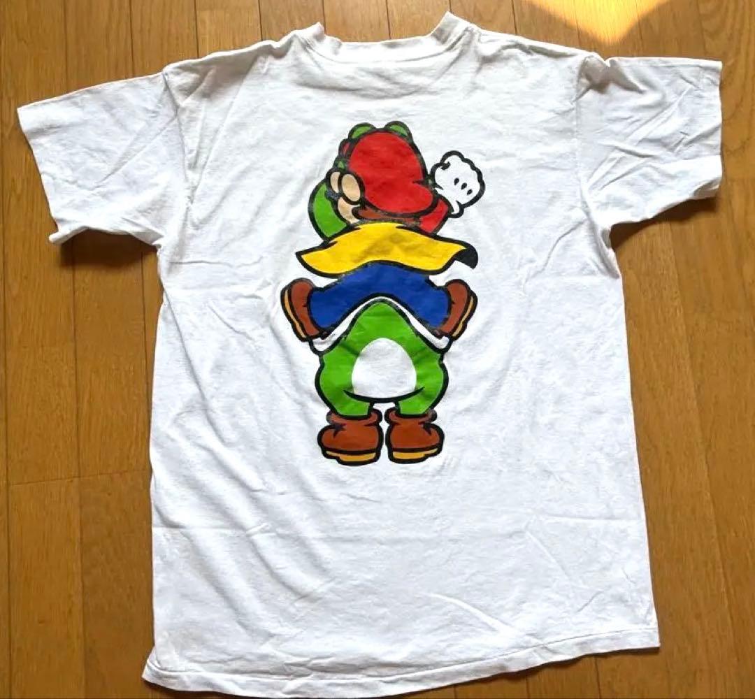 美品　マリオ ヨッシー Tシャツ ホワイト　レアUSA コレクター