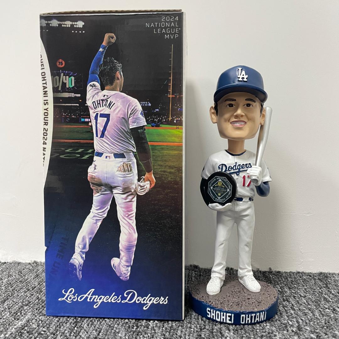 大谷翔平ボブルヘッド2025 MVP Dodgersシルバーバット 限定MVP【大谷