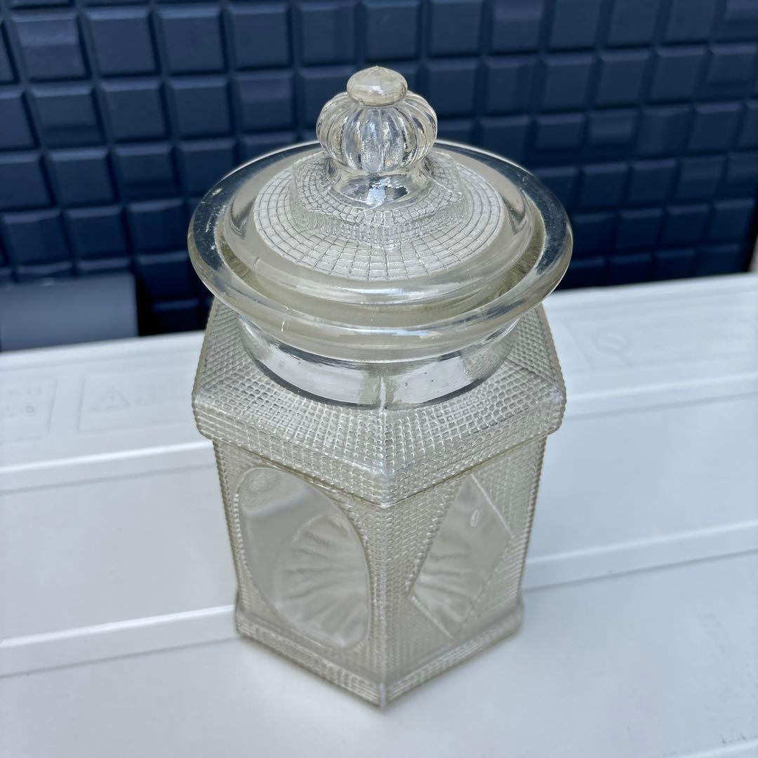 飴屋瓶 ガラス瓶 保存容器 ガラス 昭和レトロ 大正ロマン 六角形