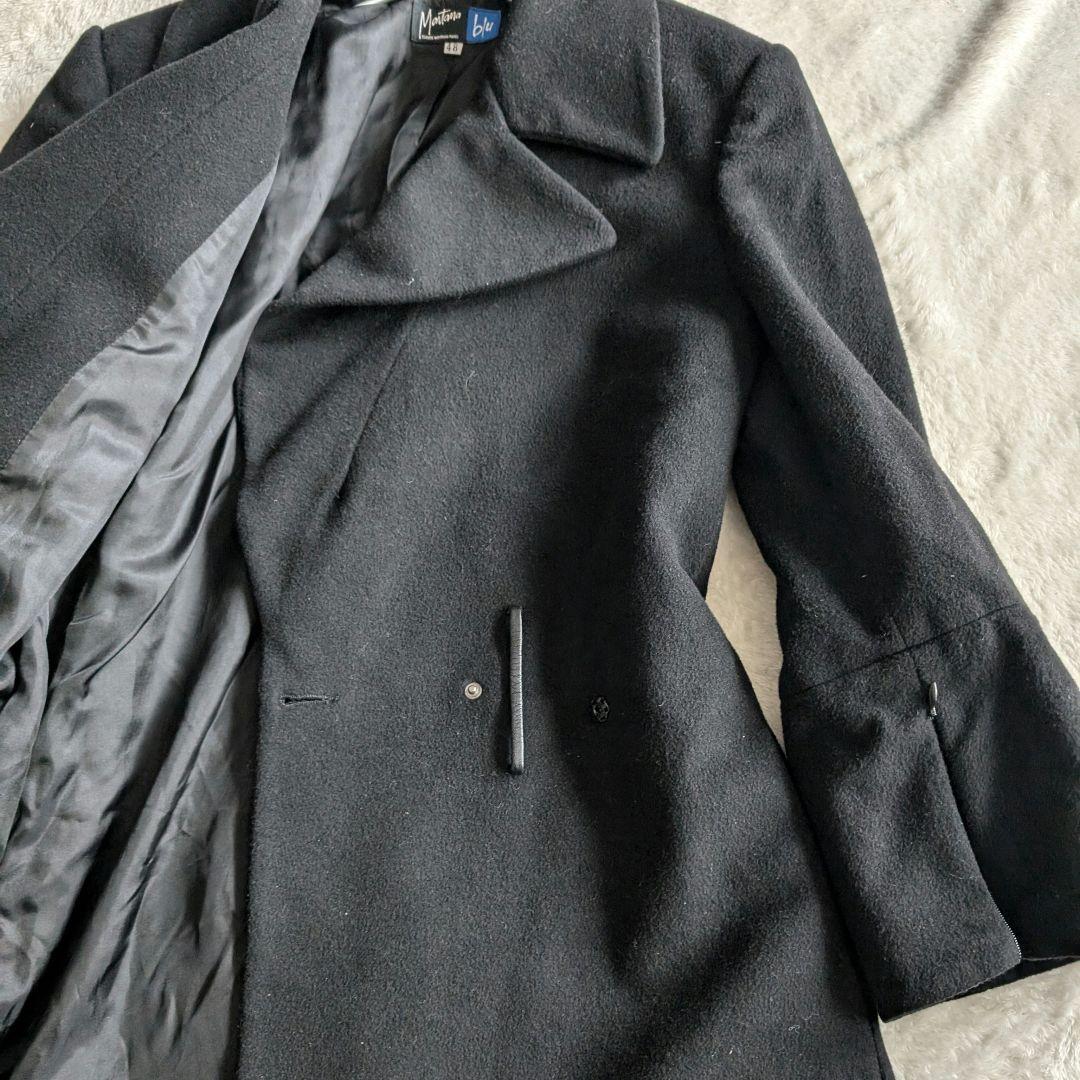 希少】Claude Montana カシミヤ混チェスターコート 本革ベルト