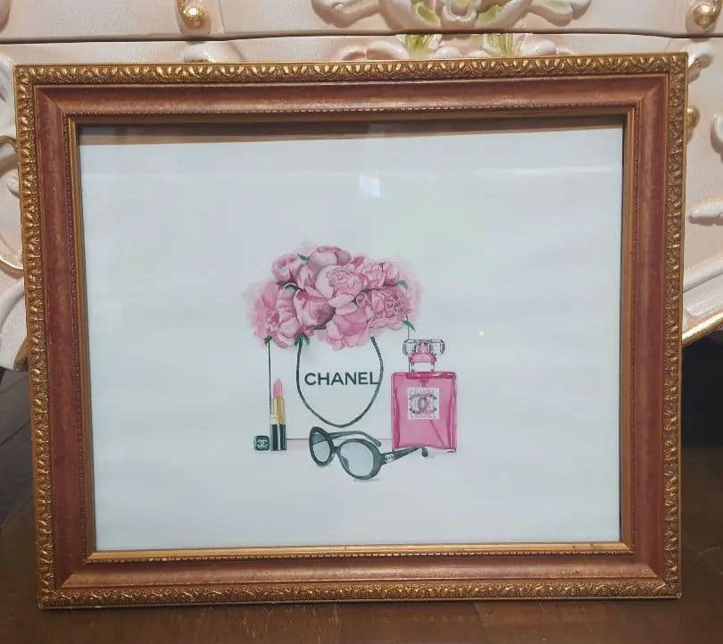 ロココ調 額縁 セット クラシックフォトフレーム スクエア ブルー