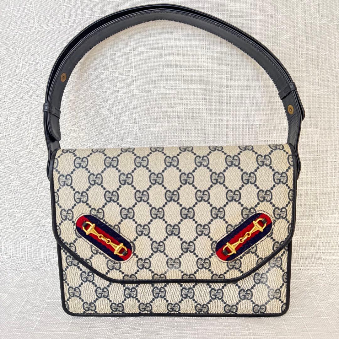 GUCCI ショルダー 肩掛け バッグ 24×16 オールドグッチ ビンテージ