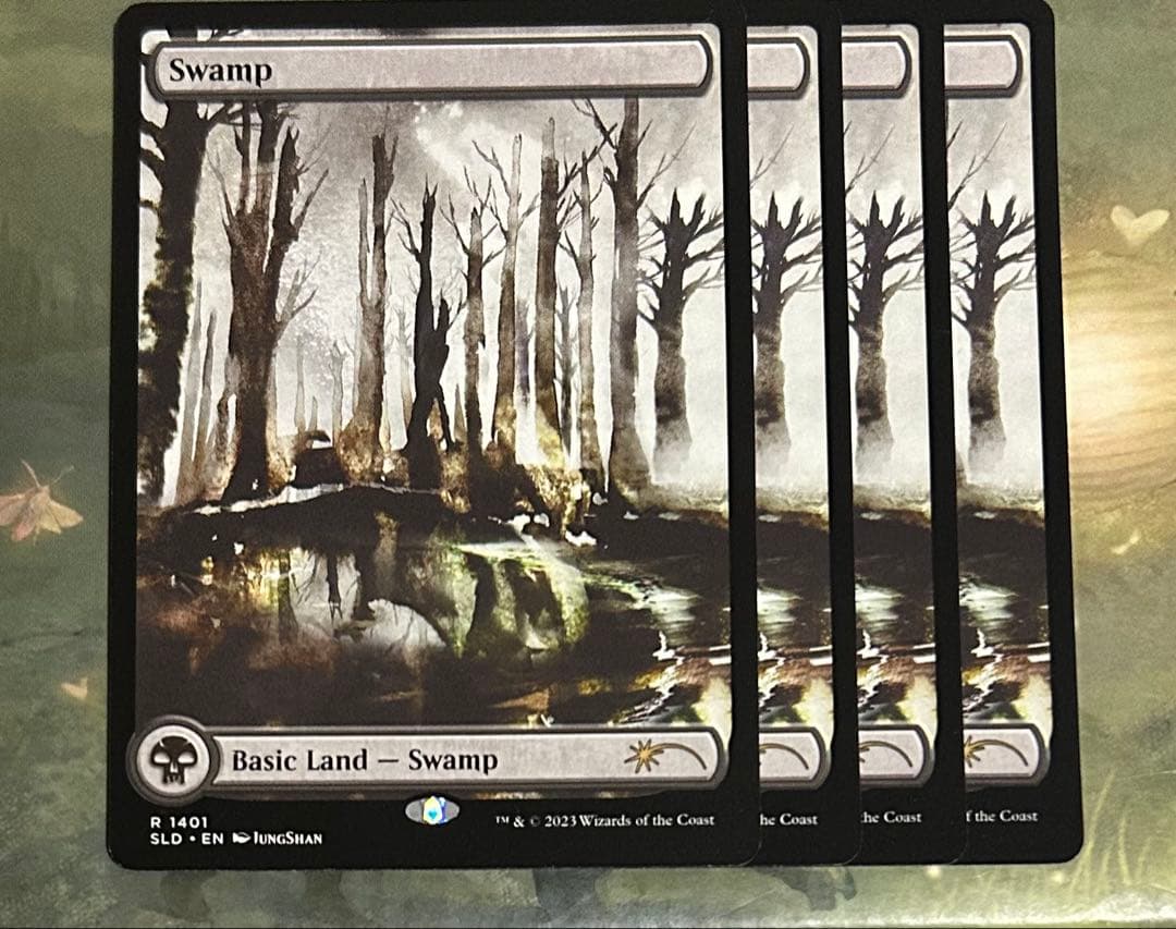 SLD】島 沼 平地 山 各4枚セット secret lair