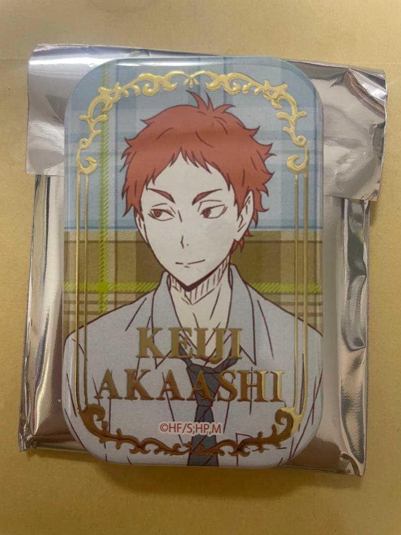 ハイキューセブンネット限定スクエア缶バッジ2点セット赤葦