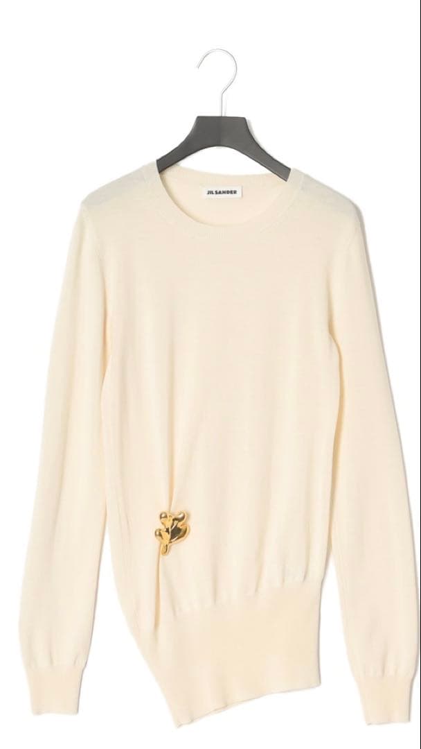 新品 JIL SANDER ブローチ ゴールド ジルサンダー 新品 JIL SANDER