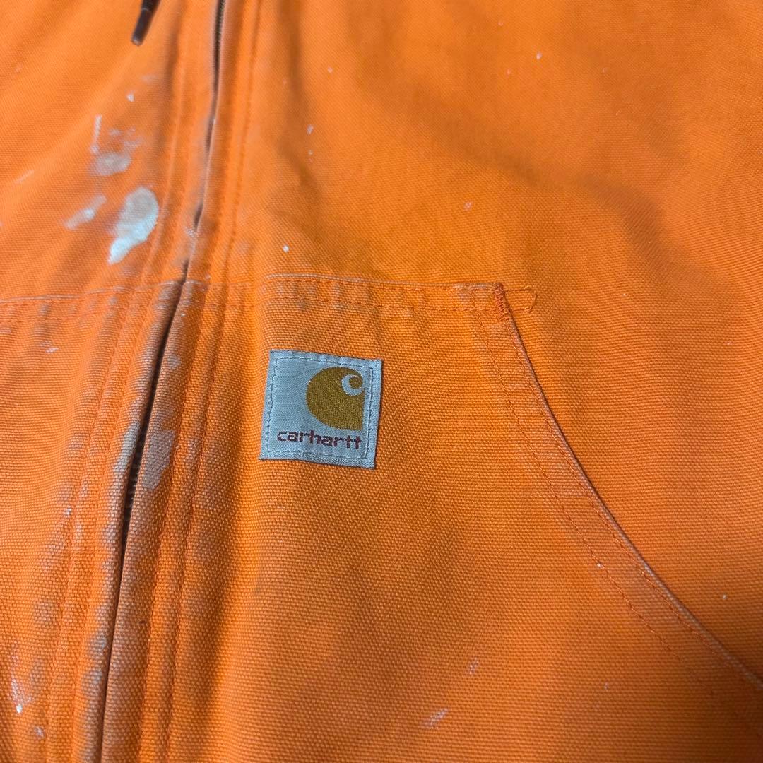 カーハート アクティブ オレンジ ジャケット ダック usa製 carhartt