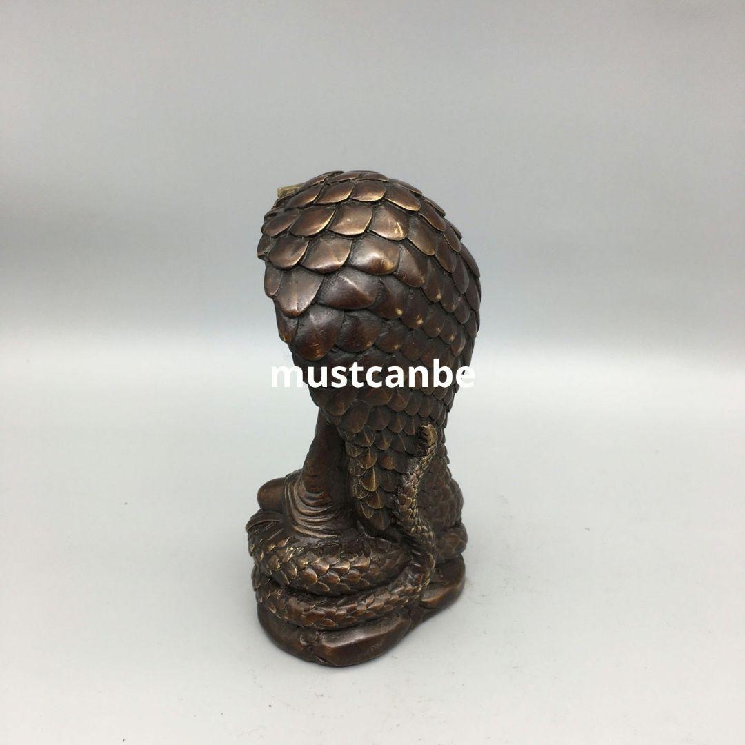 銅製 仏像 坐蛇釈迦仏像 仏堂供仏 鎮宅辟邪 開運 風水 招財 置物