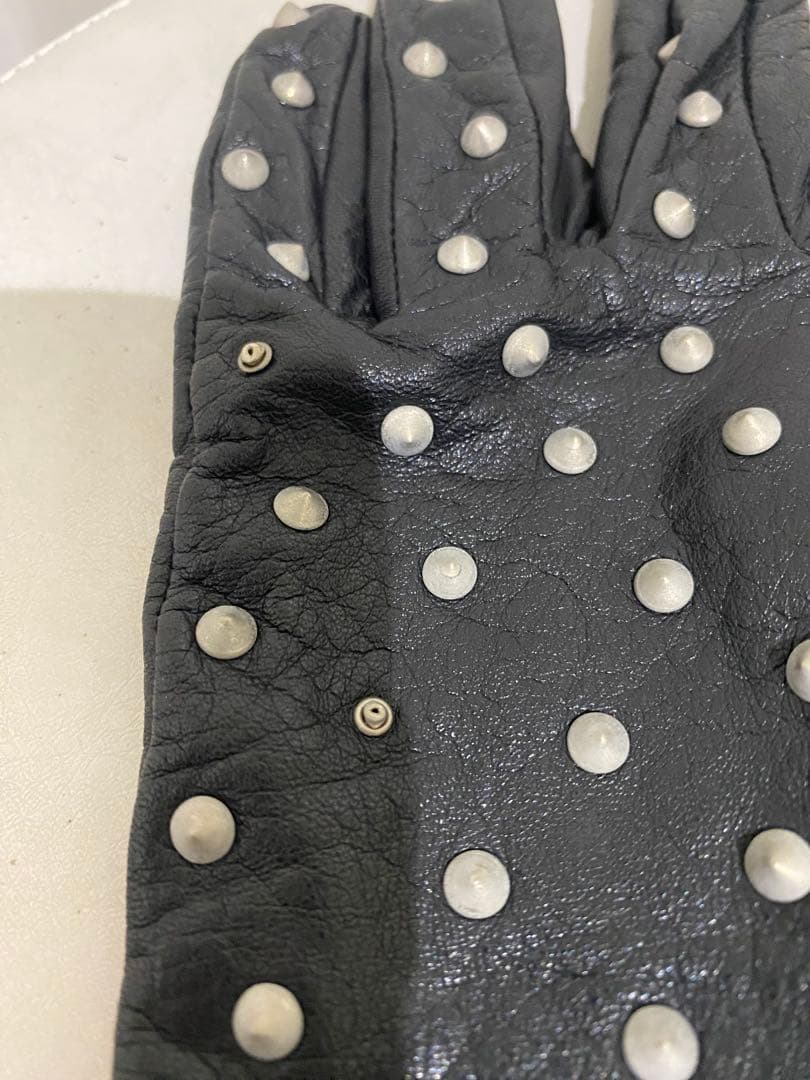 ラッドミュージシャンLAD MUSICIAN スタッズ黒レザー手袋 正規店購入