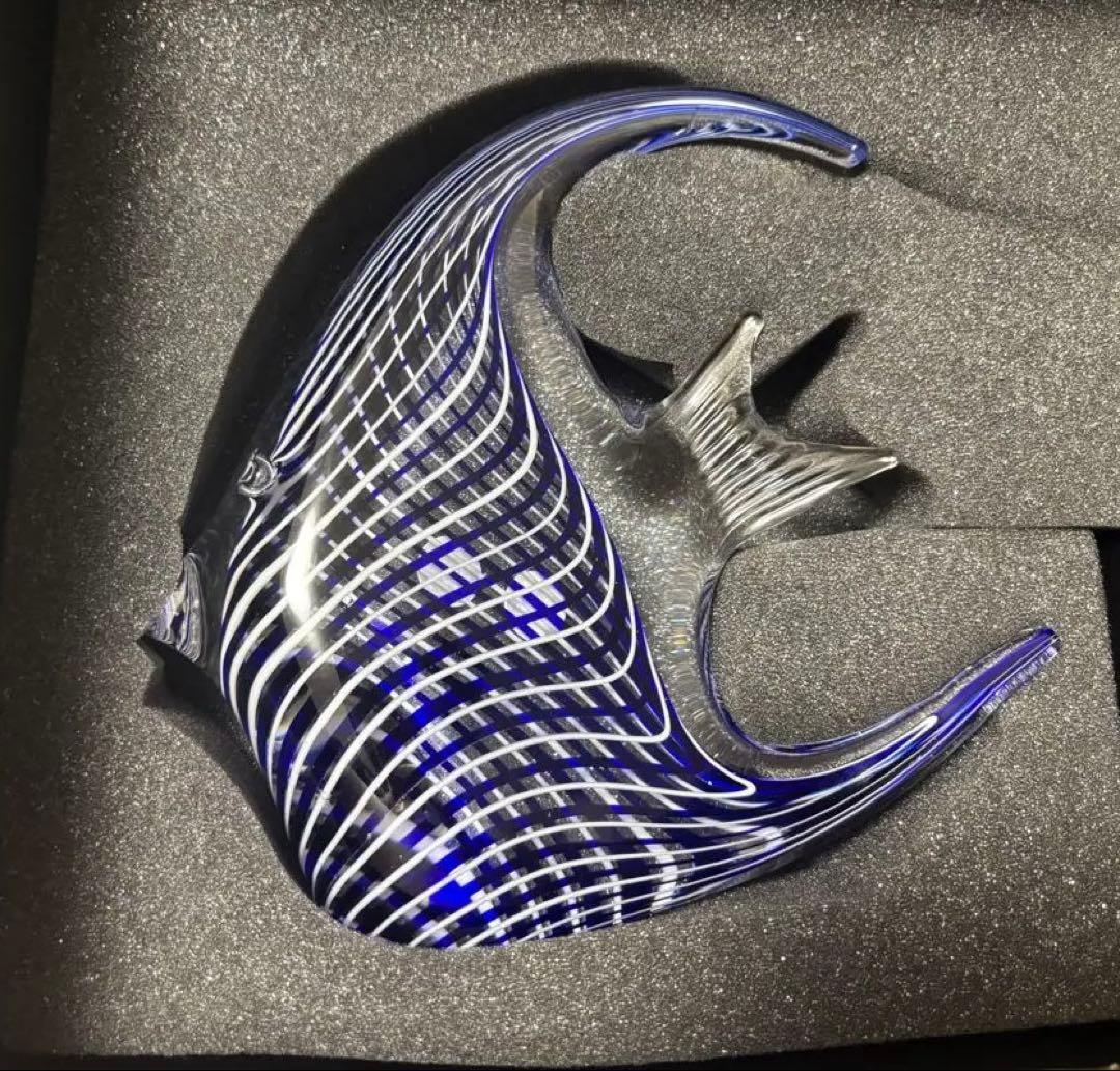 トルコ製 エンゼルフィッシュ ガラス工芸品
