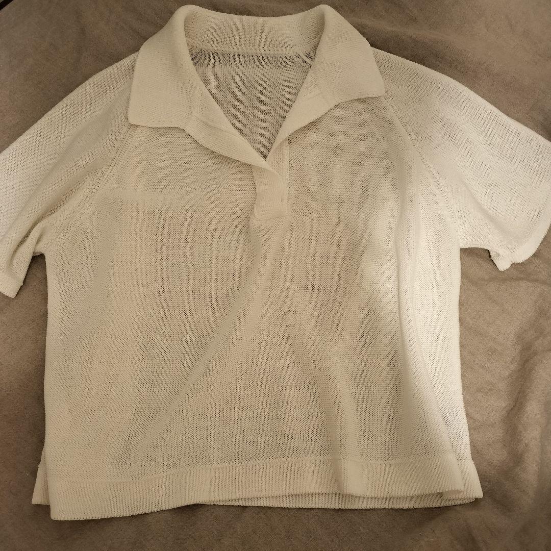 【値下】WRAY エシカルニットポロ ホワイト