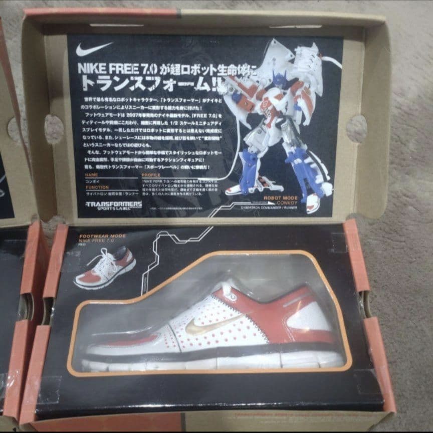 トランスフォーマー ナイキ スポーツレーベル コンボイ メガトロン セット販売