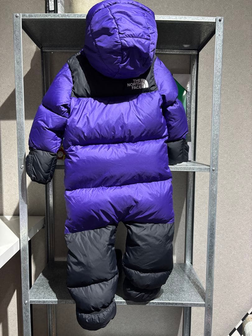 ノースフェイス ベビー ダウン アウター ヌプシ 700 パープル ブラック