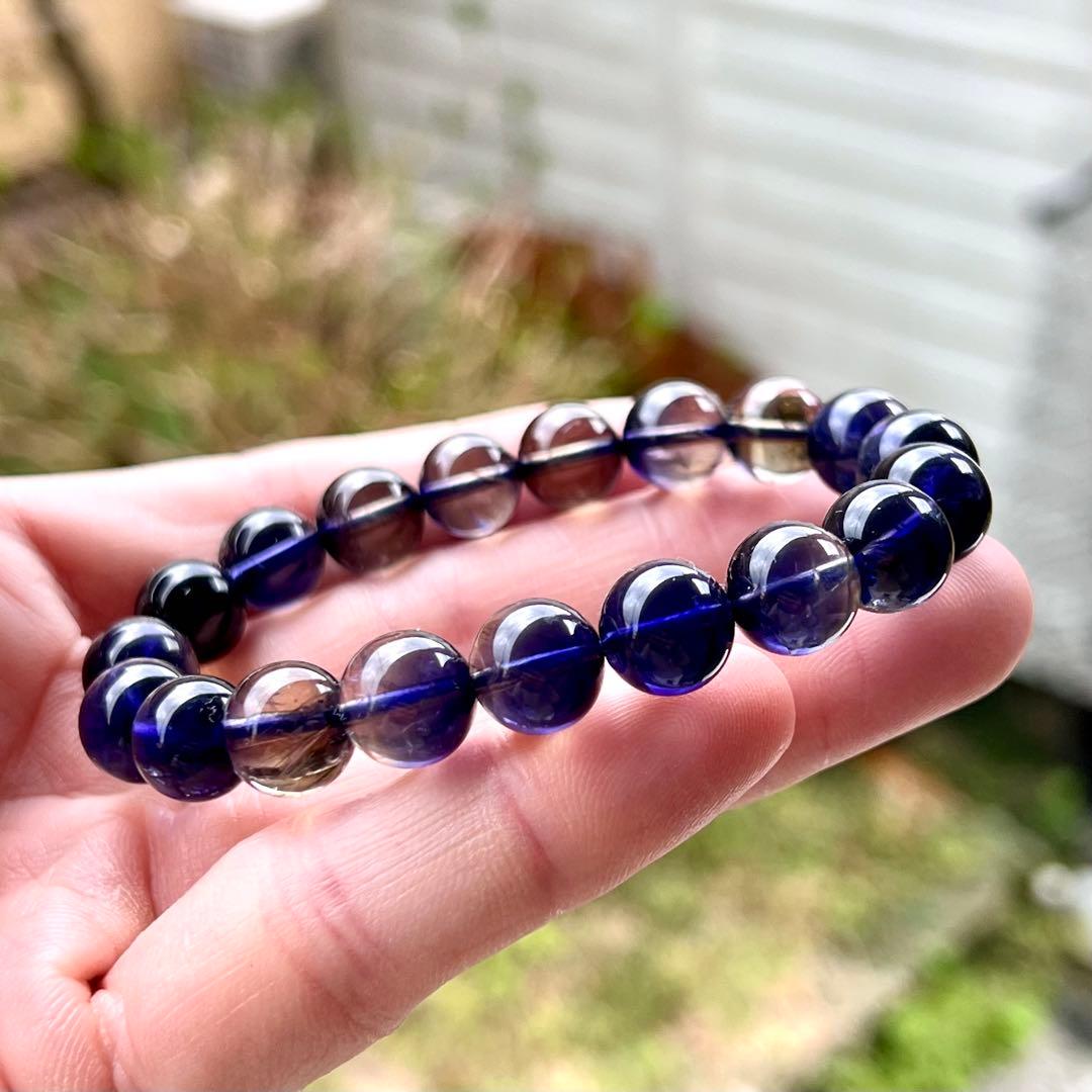 めちゃ綺麗　最高級　アイオライトブレスレット　3-10