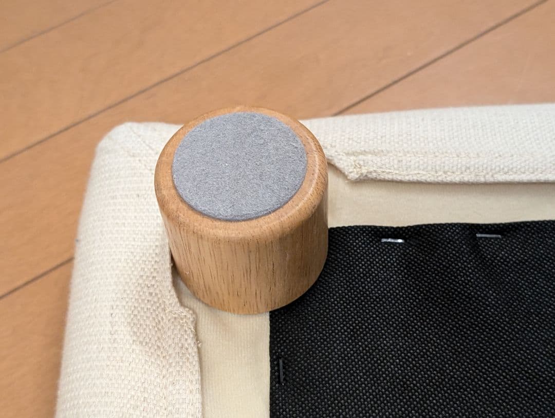 美品 無印良品 MUJI 良品計画 オットマン クッション、カバー、脚付き