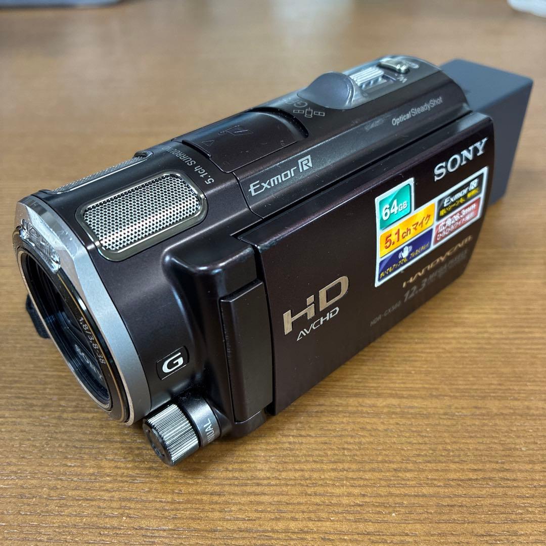 SONY HDR-CX560V ビデオカメラ 本体　ボルドーブラウン