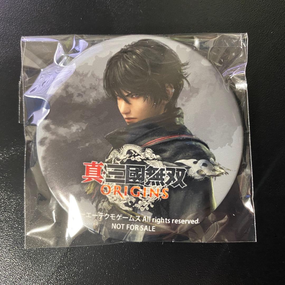 真・三國無双ORIGINS オリジンズ びっく宝島 特典 缶バッジ 無名 紫鸞c