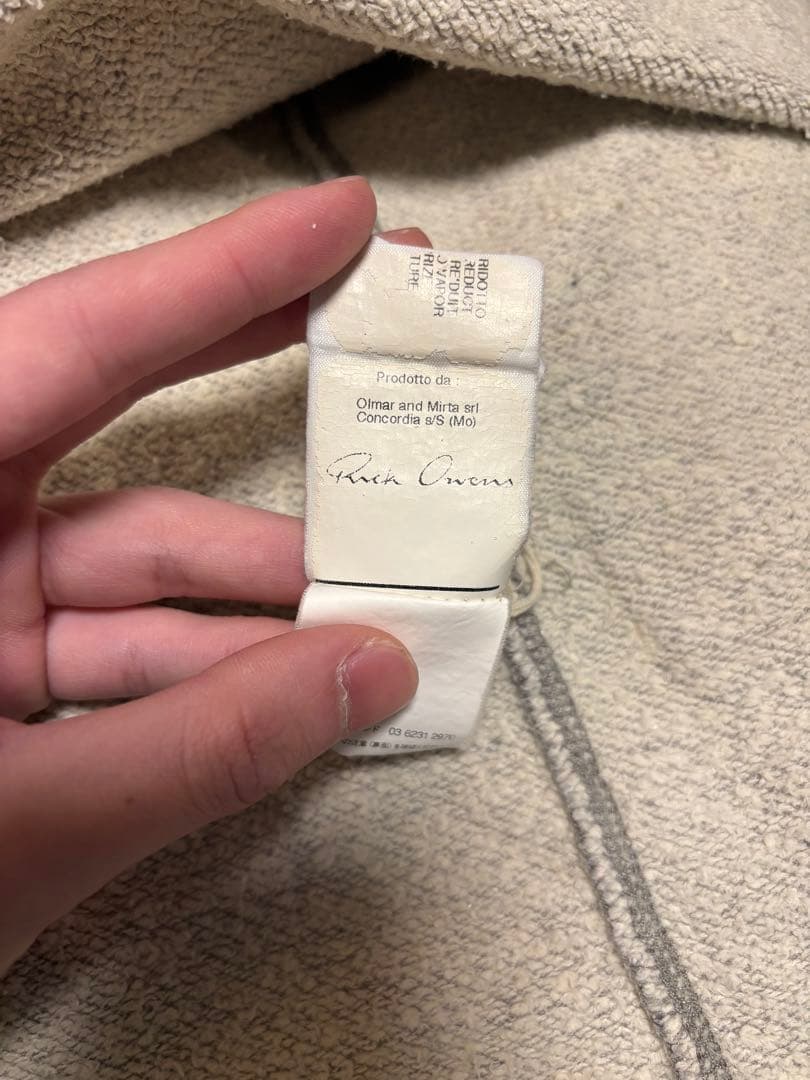 Rick Owens リックオウエンス　パーカー　グレー　フーディー