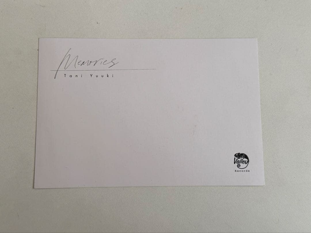 Taniyuuki Memories特典 直筆サイン CD2枚付き