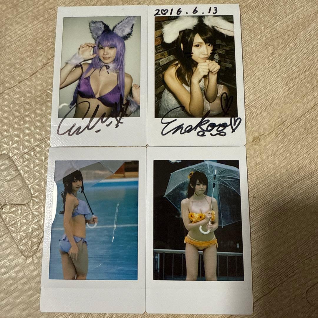 えなこ　直筆サインチェキ　ワイルドキック