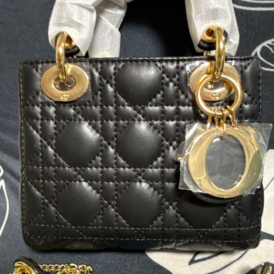 ブラック キルティング ハンドバッグ