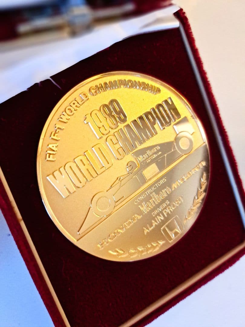 1989年 ウィリアムホンダコンストラクターチャンピオン記念メダル