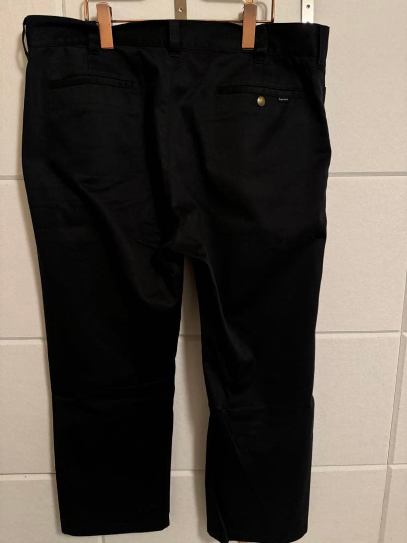 SUPREME WORK CHINO 黒 36