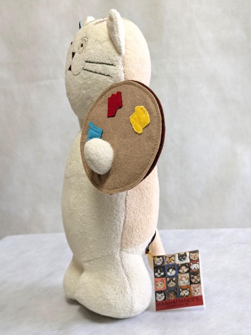 マンハッタナーズ　猫　絵描き　ぬいぐるみ　インテリア　レトロ　レア品