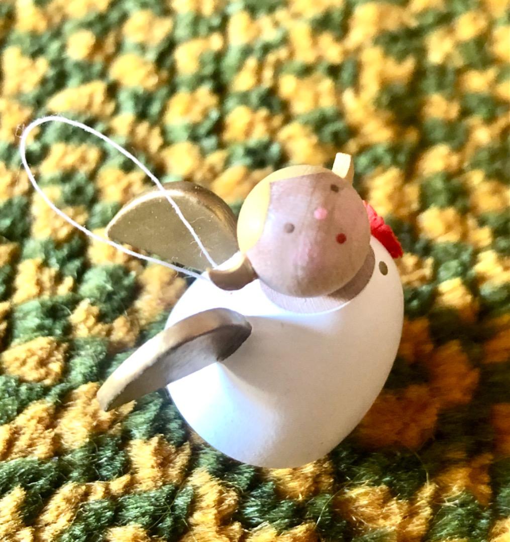 ギュンターライヒェル 旧天使オーナメント ガーベラを運ぶ子