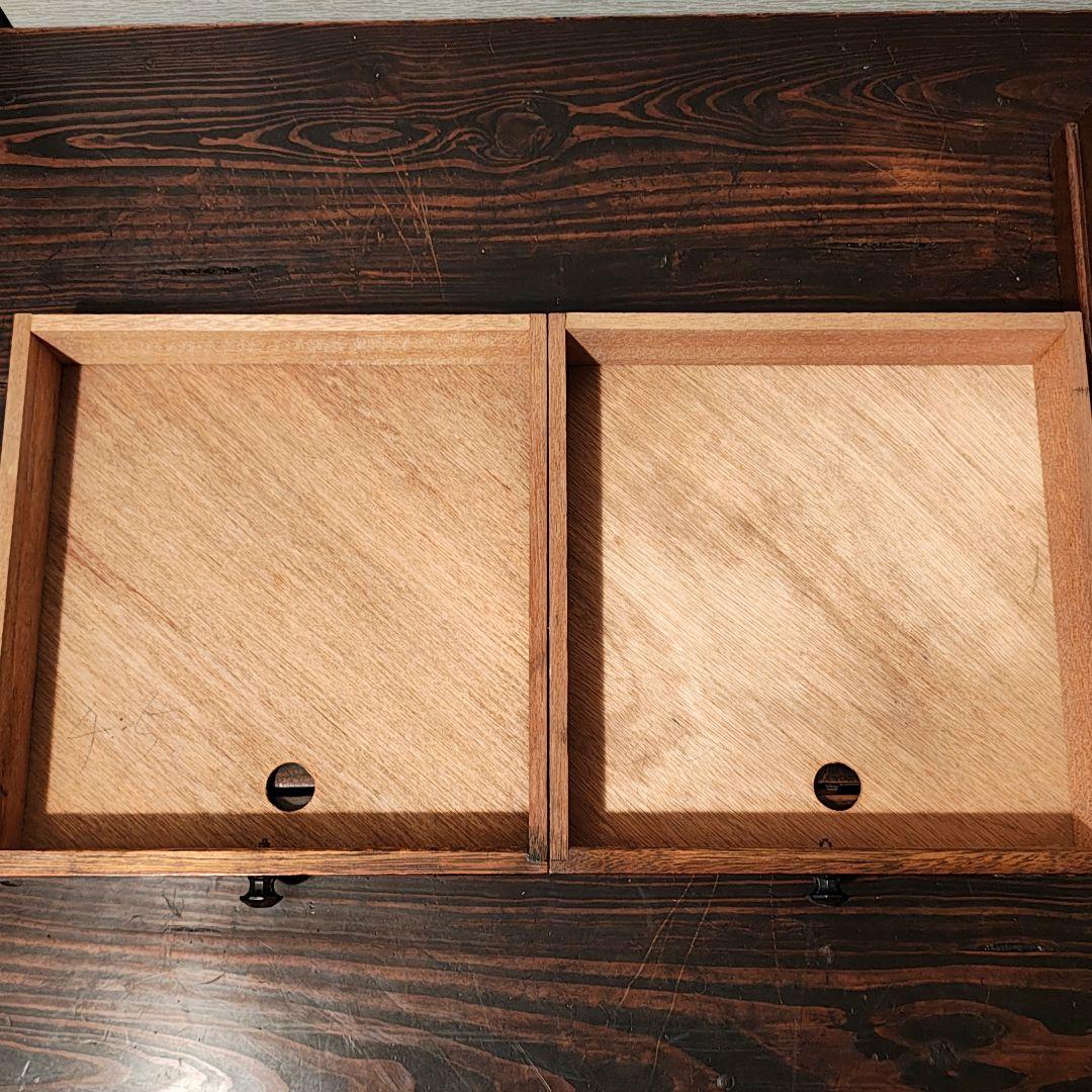小引き出し5杯 小抽斗 昭和レトロ 木箱 古家具