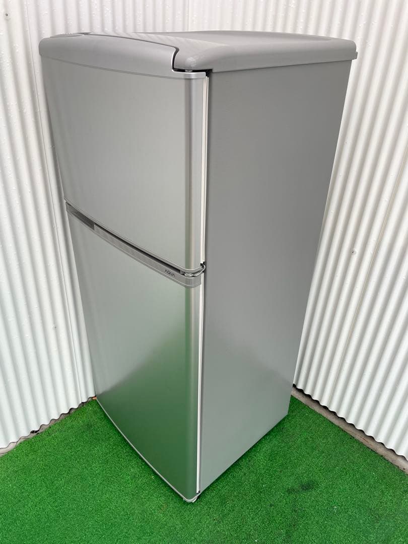 899 アクア トップフリーザー 2ドア冷蔵庫 シルバー 一人暮らし 単身