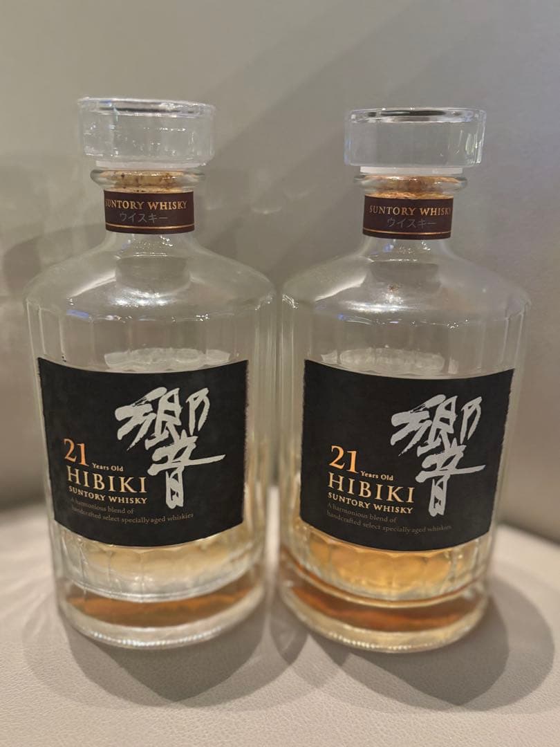 響 21年 & 山崎 18年 から瓶、空箱セット サントリー - サントリー山崎