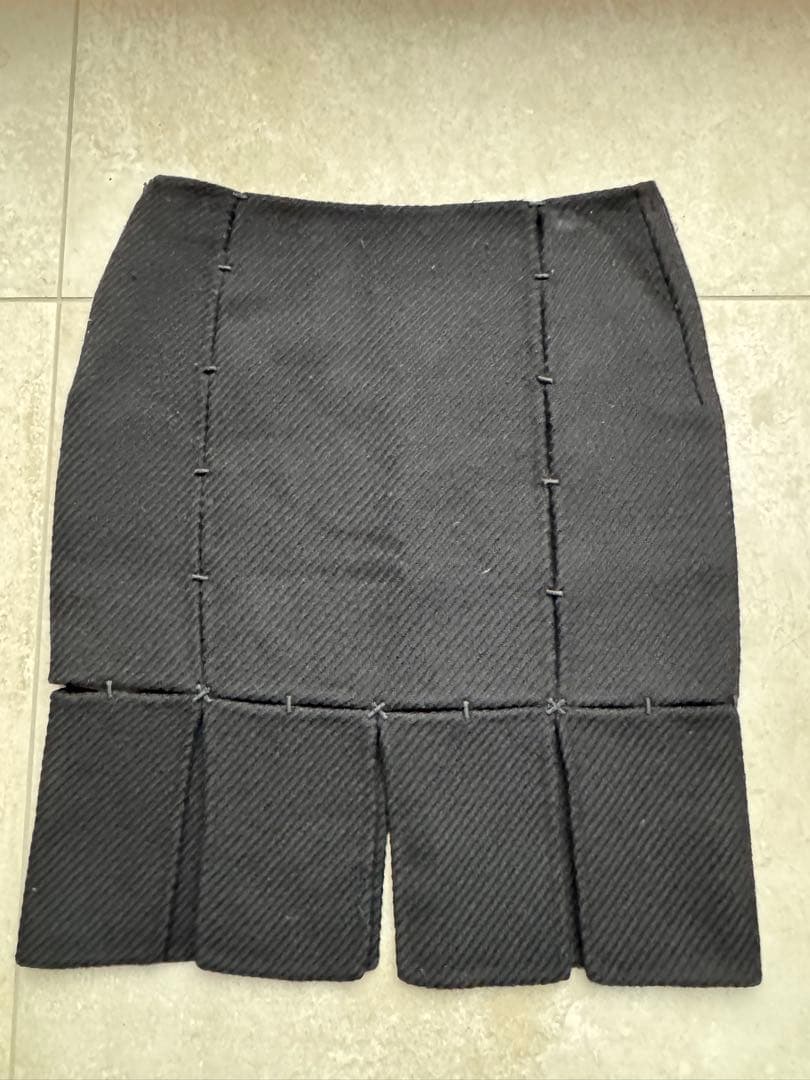 プラダ　ウールスカート　パネル