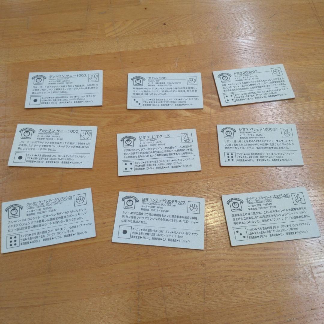 東洋水産５０周年を記念した旧車の紹介カード