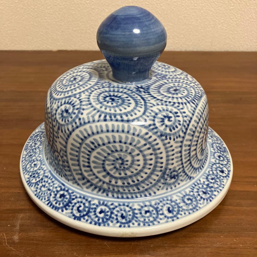 江戸中期染付蛸唐草文沈香壺 | 吉祥寺PukuPuku 伊万里 染付 蛸