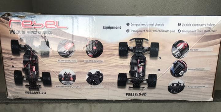 FSレーシング　モンスタートラック1/10RTR 8.4V セット