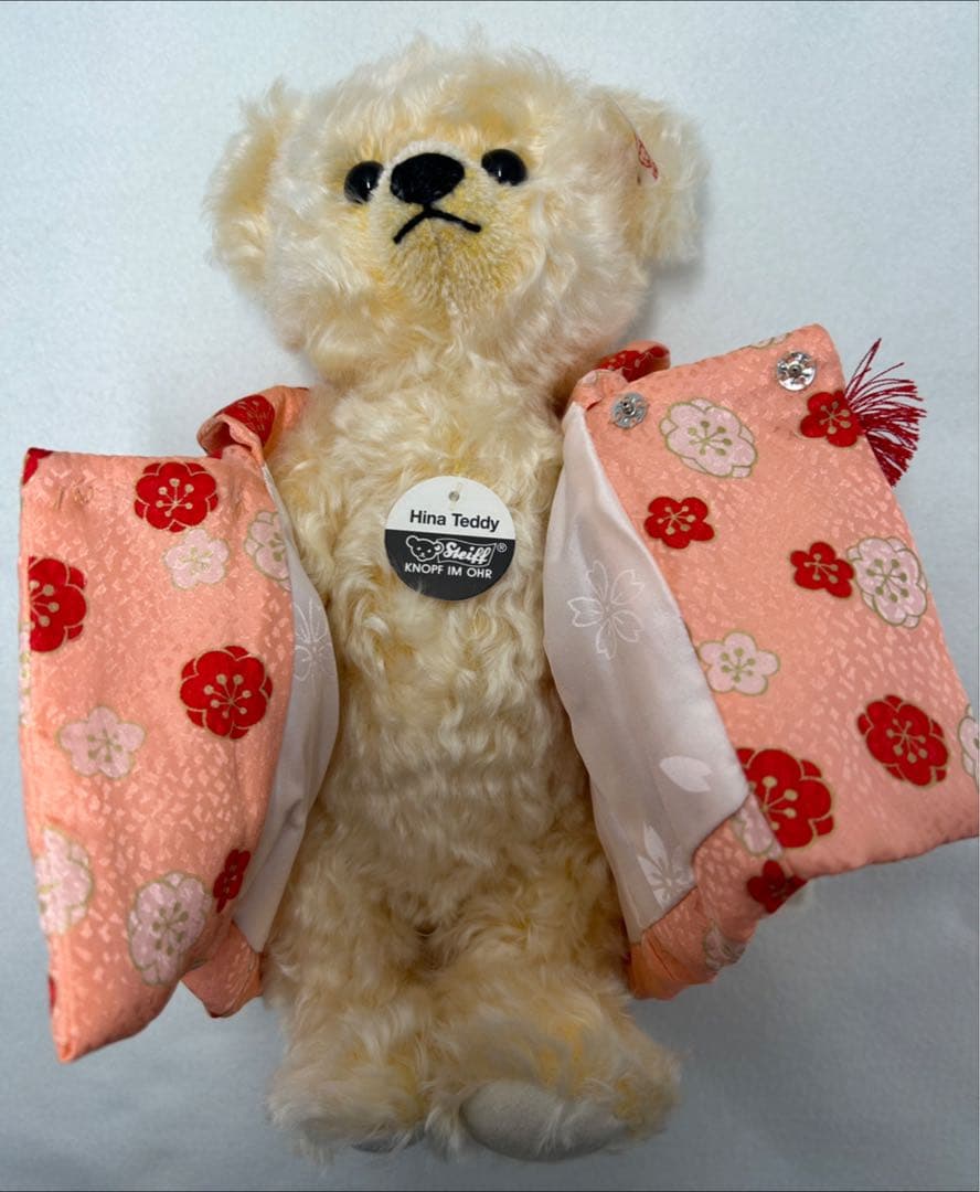 シュタイフ　HINA ひな　テディベア　羽子板つき